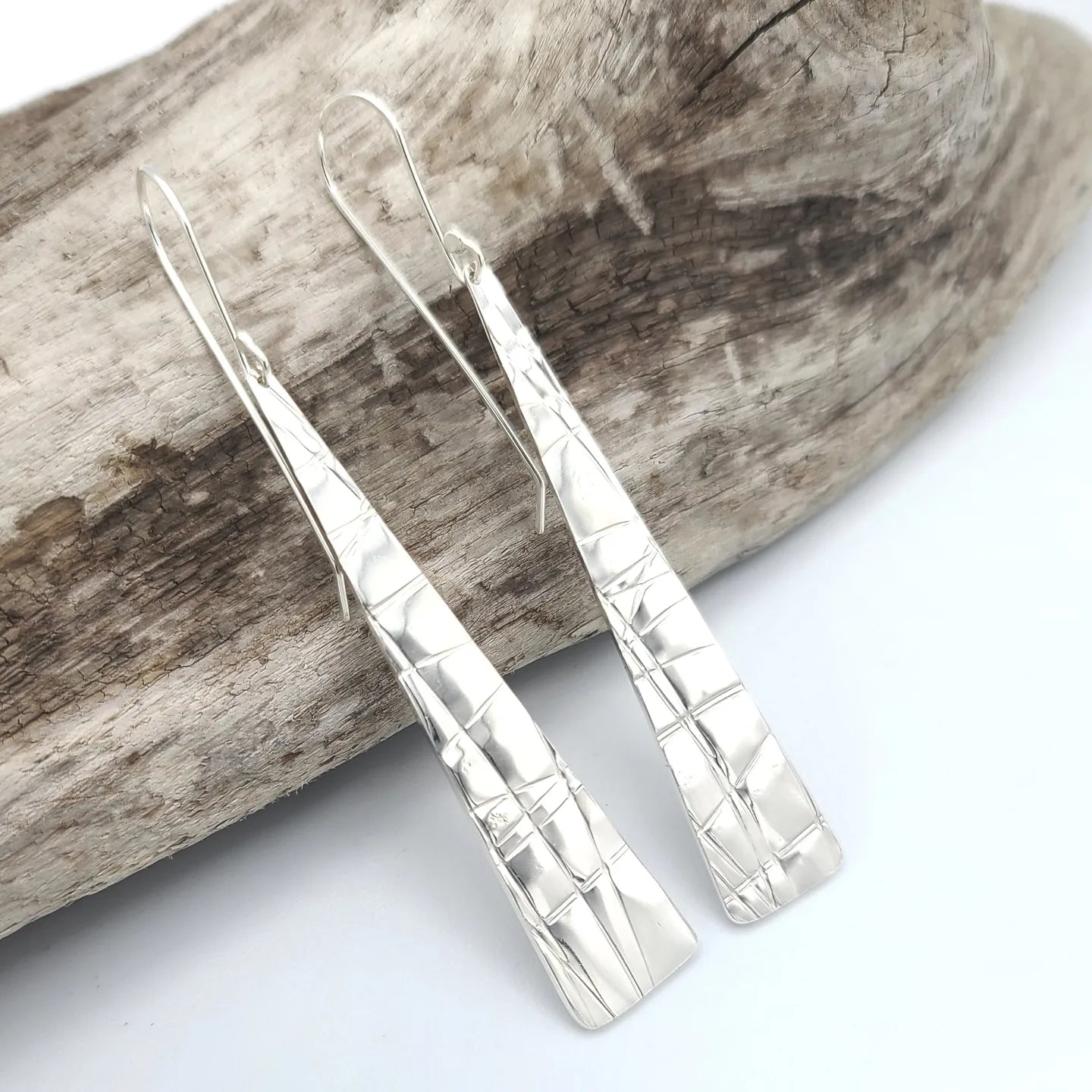 Slender wedge earrings